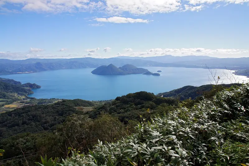 Lake Toya, on its own.